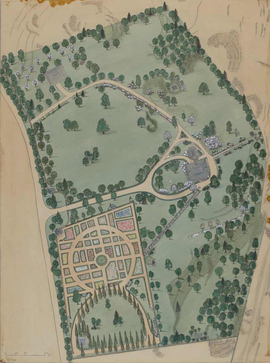 Jumel Estate by Virginia Richards (American, active c. 1935), 16X12"(A3)Poster Print