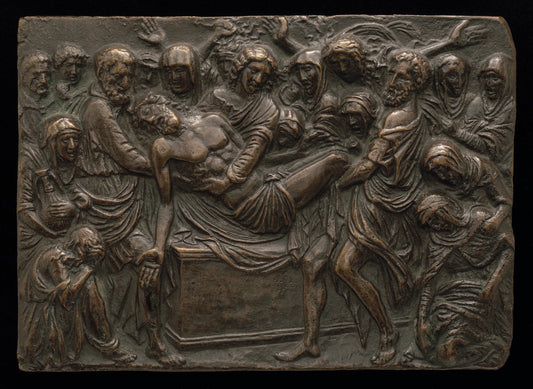 The Entombment of Christ by Andrea Briosco, called Riccio (Paduan, 1470 - 1532), 16X12"(A3)Poster Print