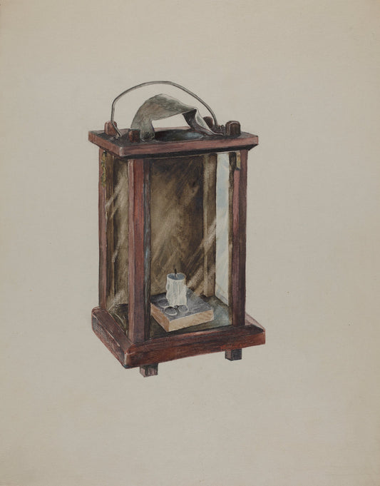 Lantern by Ralph Atkinson (American, active c. 1935), 16X12"(A3)Poster Print