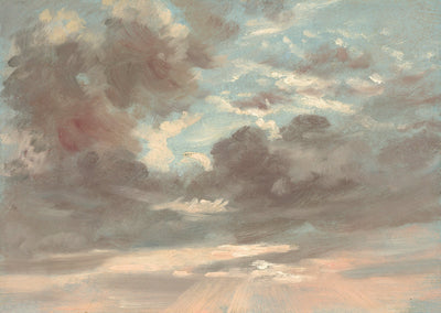 Cloud Study: Stormy Sunset by John Constable (British, 1776 - 1837), 16X12"(A3)Poster Print