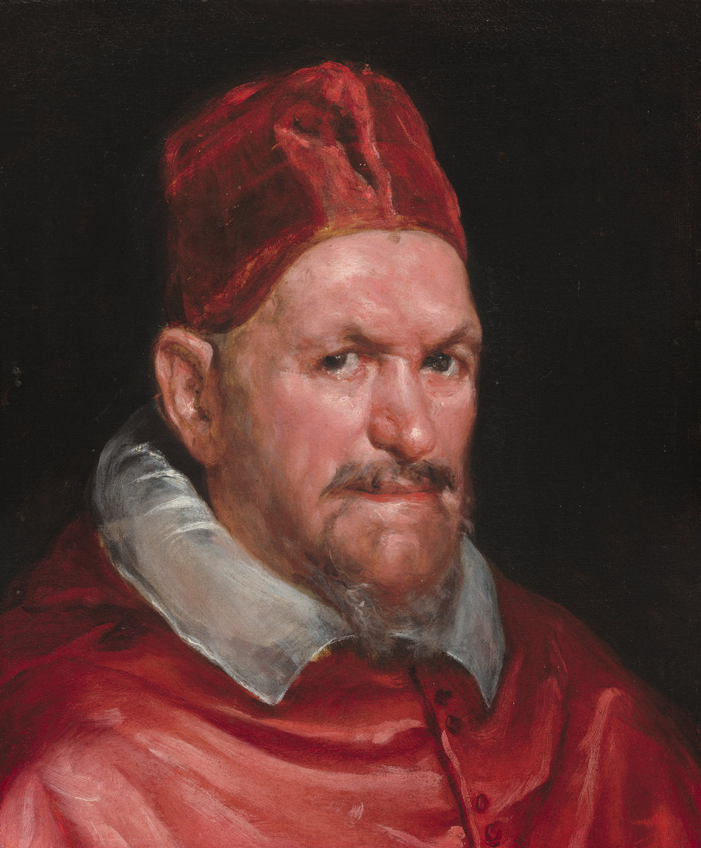 c. 1650 by Circle of Diego Velázquez (Pope Innocent X), 16X12"(A3)Poster Print