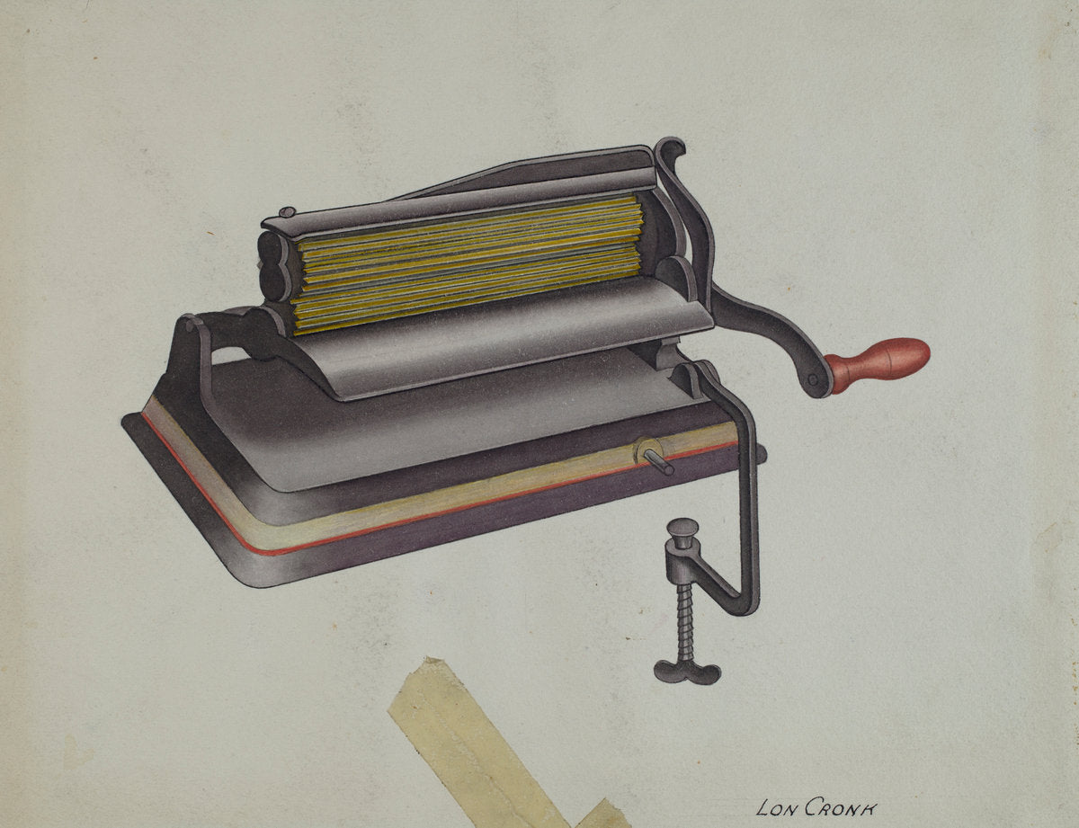 Fluting Iron by Lon Cronk (American, active c. 1935), 16X12"(A3)Poster Print