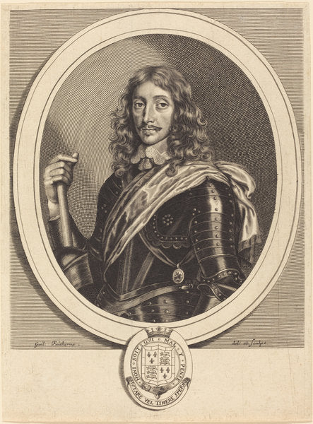 Henry Somerset, 1st Duke of Beaufort, K.G. by William Faithorne (English, 1616 - 1691), 16X12"(A3)Poster Print