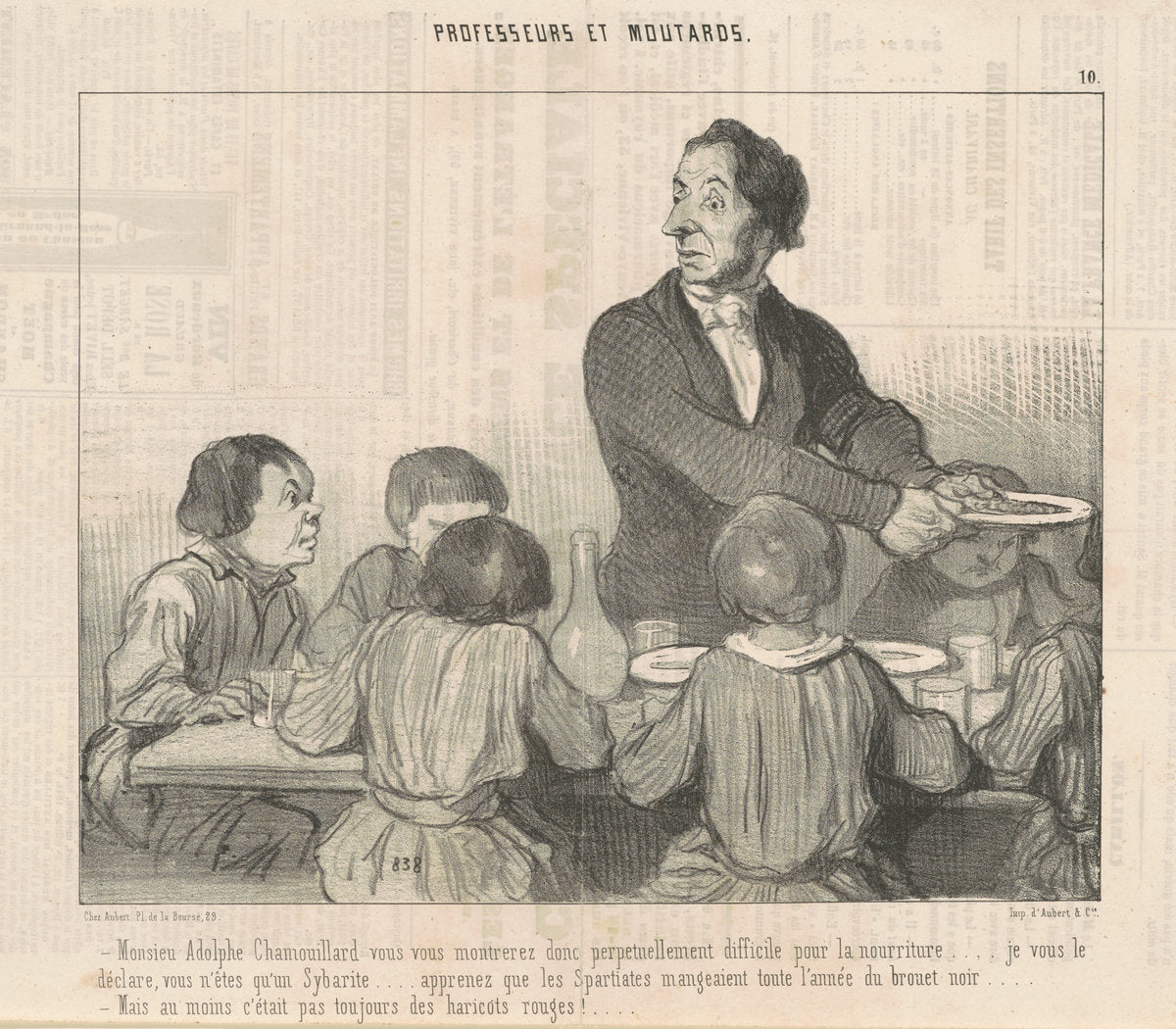 Monsieur Adolphe Chamouillard vous vous montrerez donc ... by Honoré Daumier (French, 1808 - 1879), 16X12"(A3)Poster Print