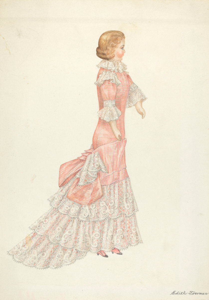 Doll: "Carrie" by Edith Towner (American, active c. 1935), 16X12"(A3)Poster Print