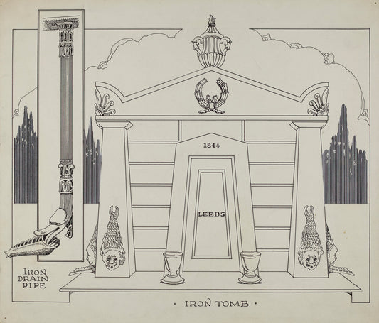 Iron Tomb by Thomas Byrne (American, active c. 1935), 16X12"(A3)Poster Print