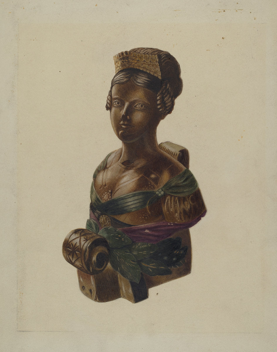 Figurehead by Louis Plogsted (American, active c. 1935), 16X12"(A3)Poster Print