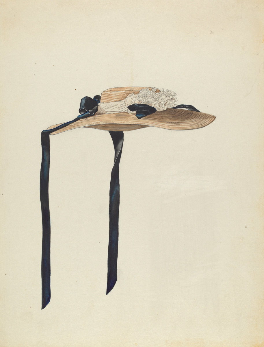 Hat by Melita Hofmann (American, active c. 1935), 16X12"(A3)Poster Print