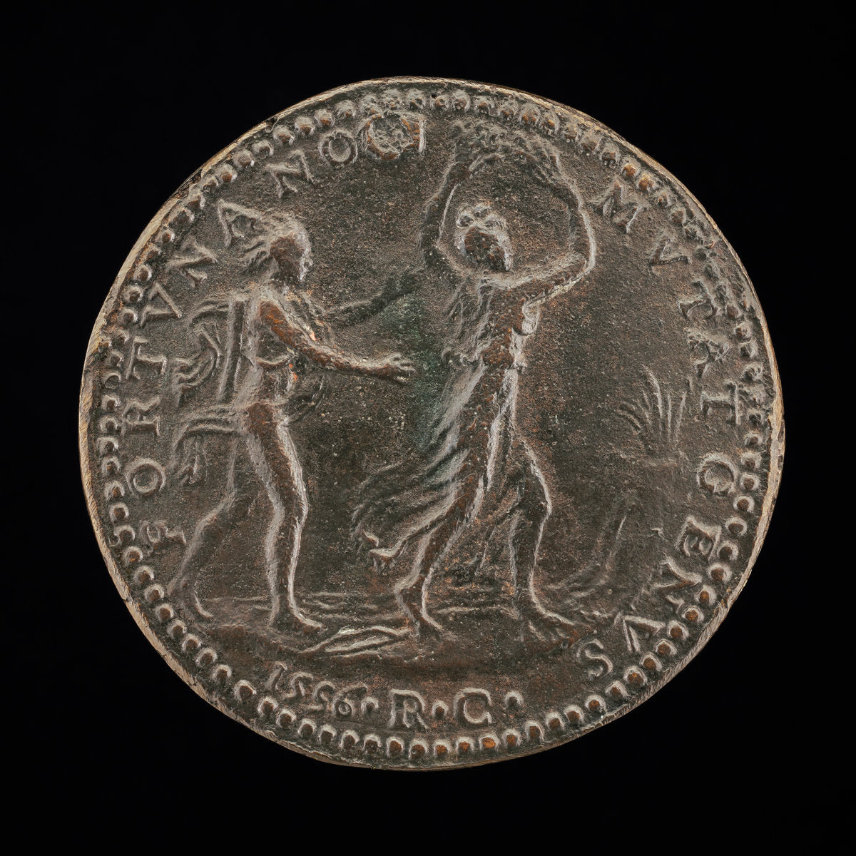 Apollo Pursuing Daphne [reverse] by Medalist R.C. (Florentine, active second half 16th century), 16X12"(A3)Poster Print