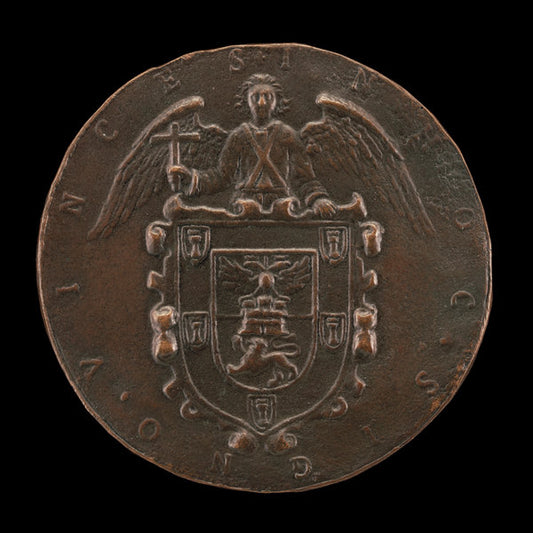 c. 1573 by Spanish 16th Century (Shield of Arms Held by an Angel of the Resurrection [reverse]), 16X12"(A3)Poster Print