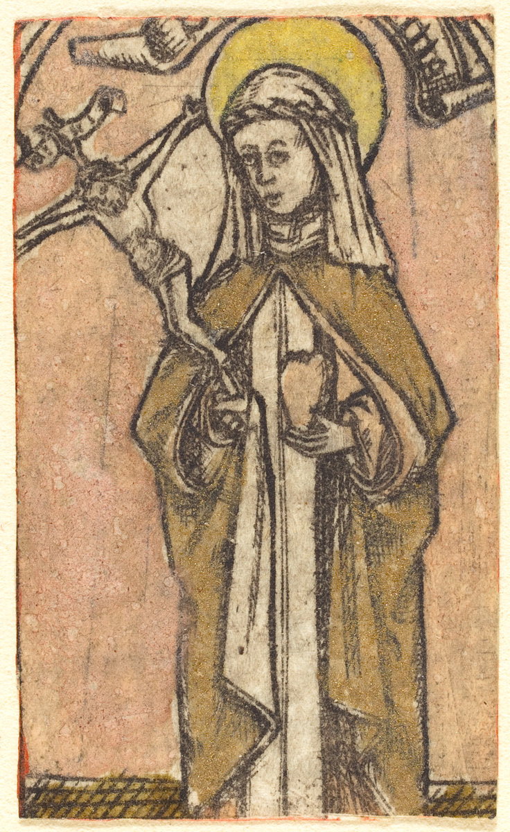 c. 1460/1470 by German 15th Century (Saint Brigitta?), 16X12"(A3)Poster Print