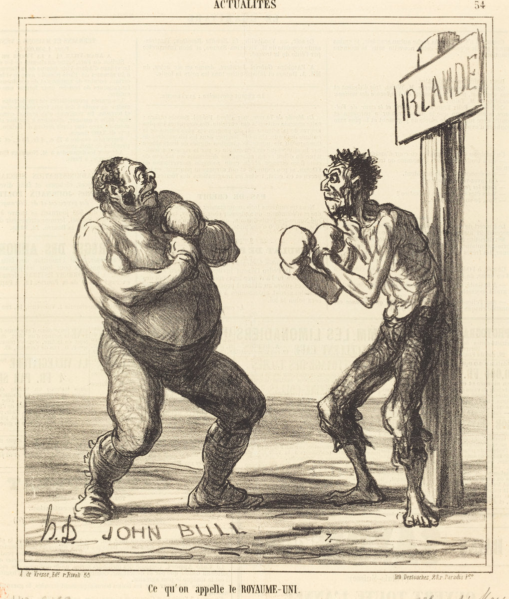 Ce qu'on appelle le Royaume-Uni by Honoré Daumier (French, 1808 - 1879), 16X12"(A3)Poster Print