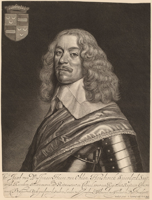 Jacob van Wassenaer van Obdam by Jonas Suyderhoff after Gerrit van Honthorst (Dutch, c. 1613 - 1686), 16X12"(A3)Poster Print