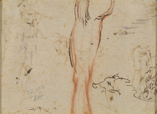 A Leg and a Pig's Head by Jacques Callot (French, 1592 - 1635), 16X12"(A3)Poster Print