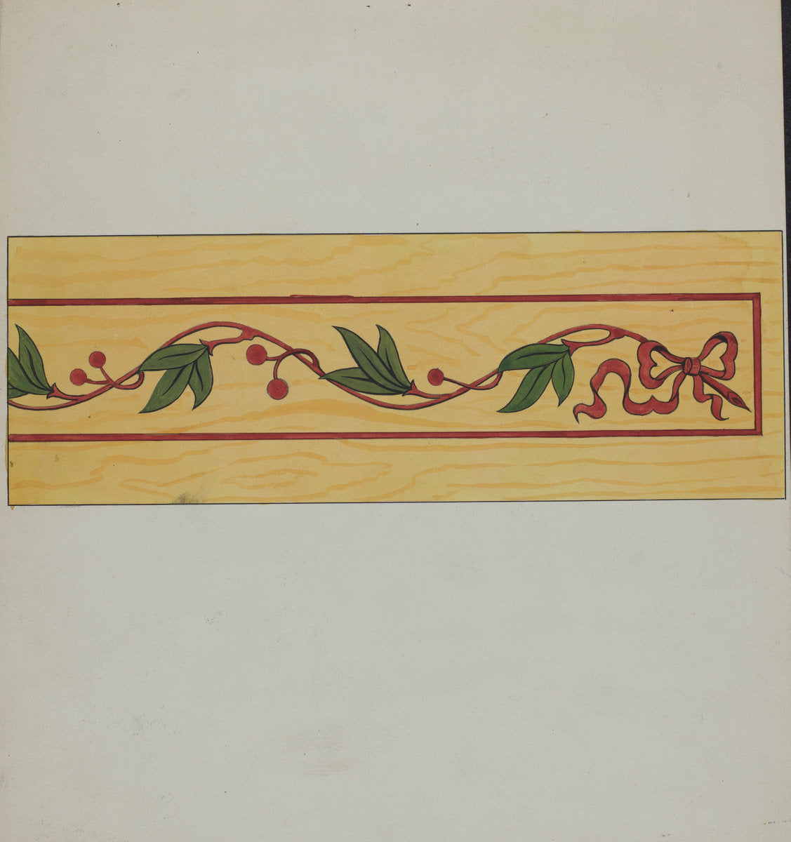 Decorative Panel from Rail Car Interior by Wellington Blewett (American, active c. 1935), 16X12"(A3)Poster Print