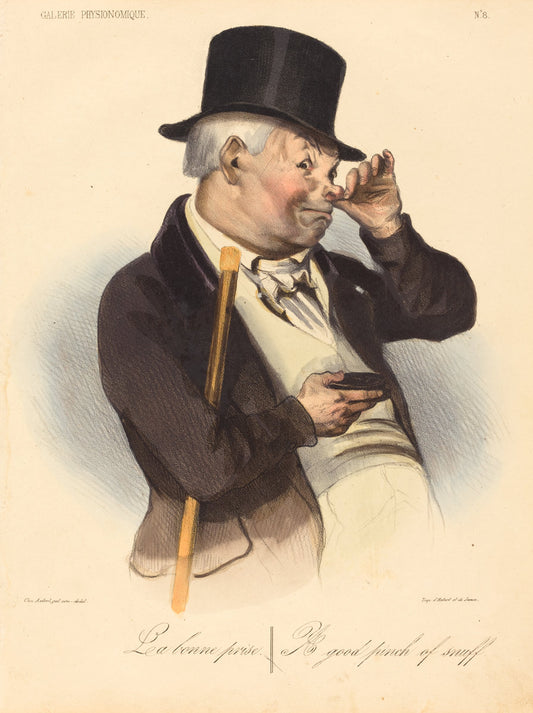 La bonne prise by Honoré Daumier (French, 1808 - 1879), 16X12"(A3)Poster Print