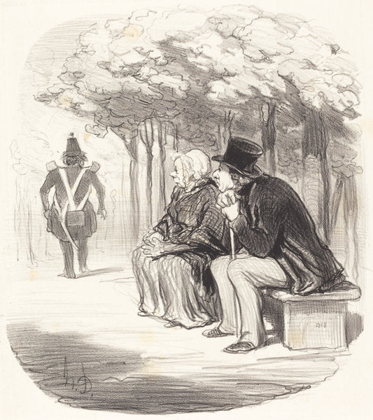 Je n'métonne pas si les femmes ont... du goût... by Honoré Daumier (French, 1808 - 1879), 16X12