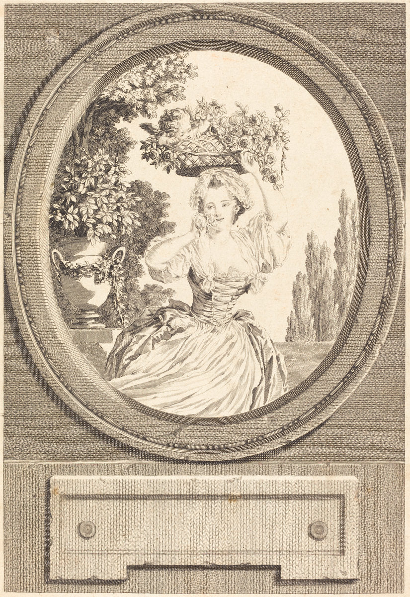 Marton by Nicolas Ponce after Pierre-Antoine Baudouin (French, 1746 - 1831), 16X12"(A3)Poster Print