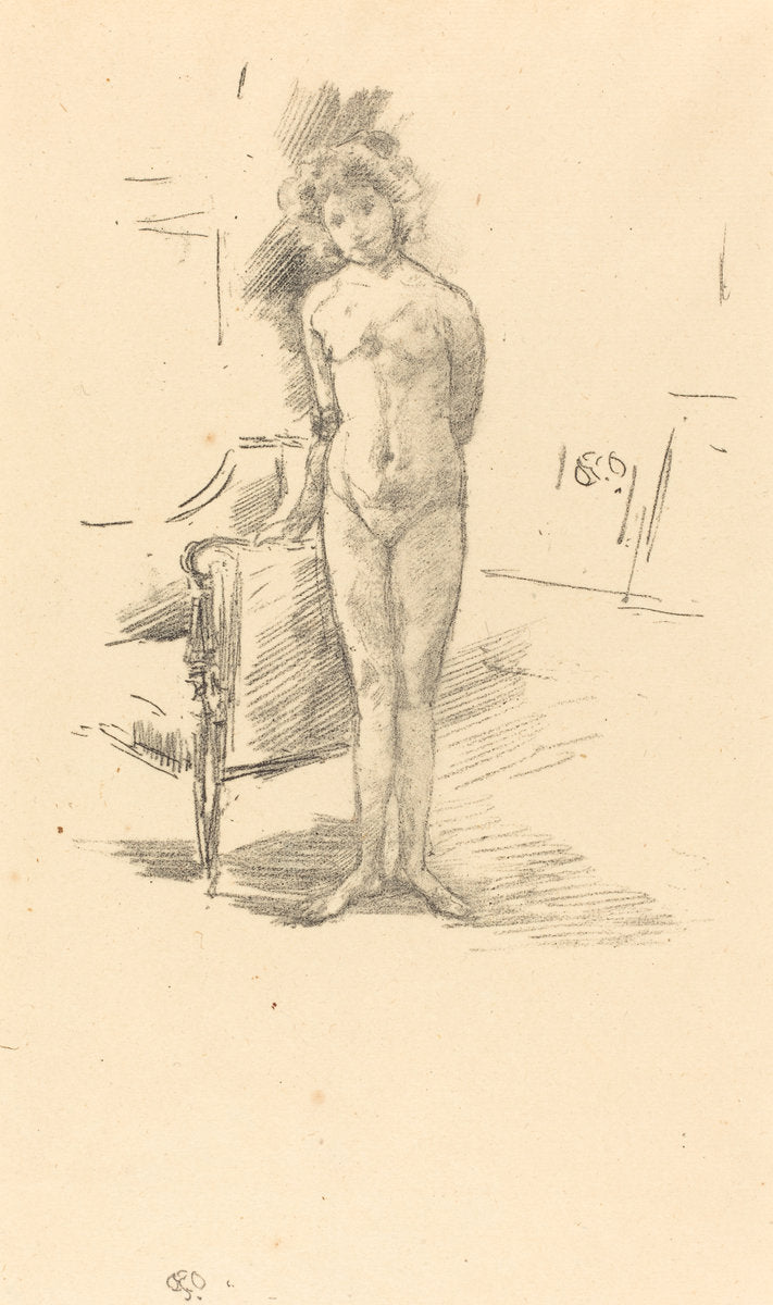 Little London Model by James McNeill Whistler (American, 1834 - 1903), 16X12"(A3)Poster Print