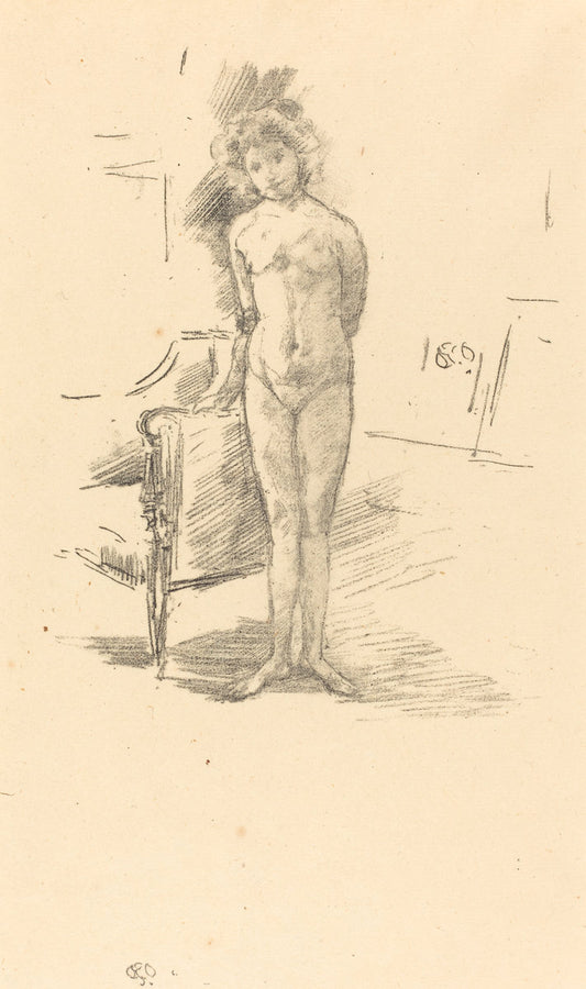 Little London Model by James McNeill Whistler (American, 1834 - 1903), 16X12"(A3)Poster Print