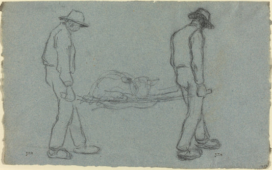 The Newborn by Jean-François Millet (French, 1814 - 1875), 16X12"(A3)Poster Print