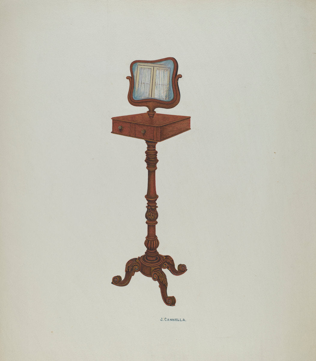 Shaving Stand by Joseph Cannella (American, active c. 1935), 16X12"(A3)Poster Print