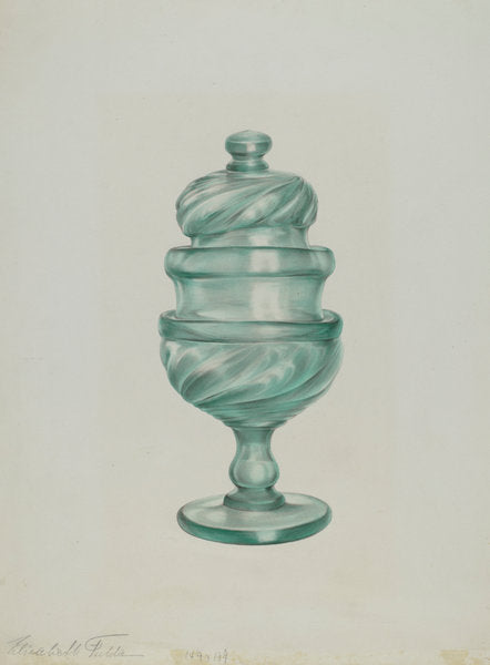 Sugar Bowl by Elisabeth Fulda (American, active c. 1935), 16X12"(A3)Poster Print