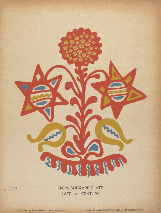 c. 1939 by American 20th Century (Plate 11: From the Portfolio "Folk Art of Rural Pennsylvania"), 16X12"(A3)Poster Print