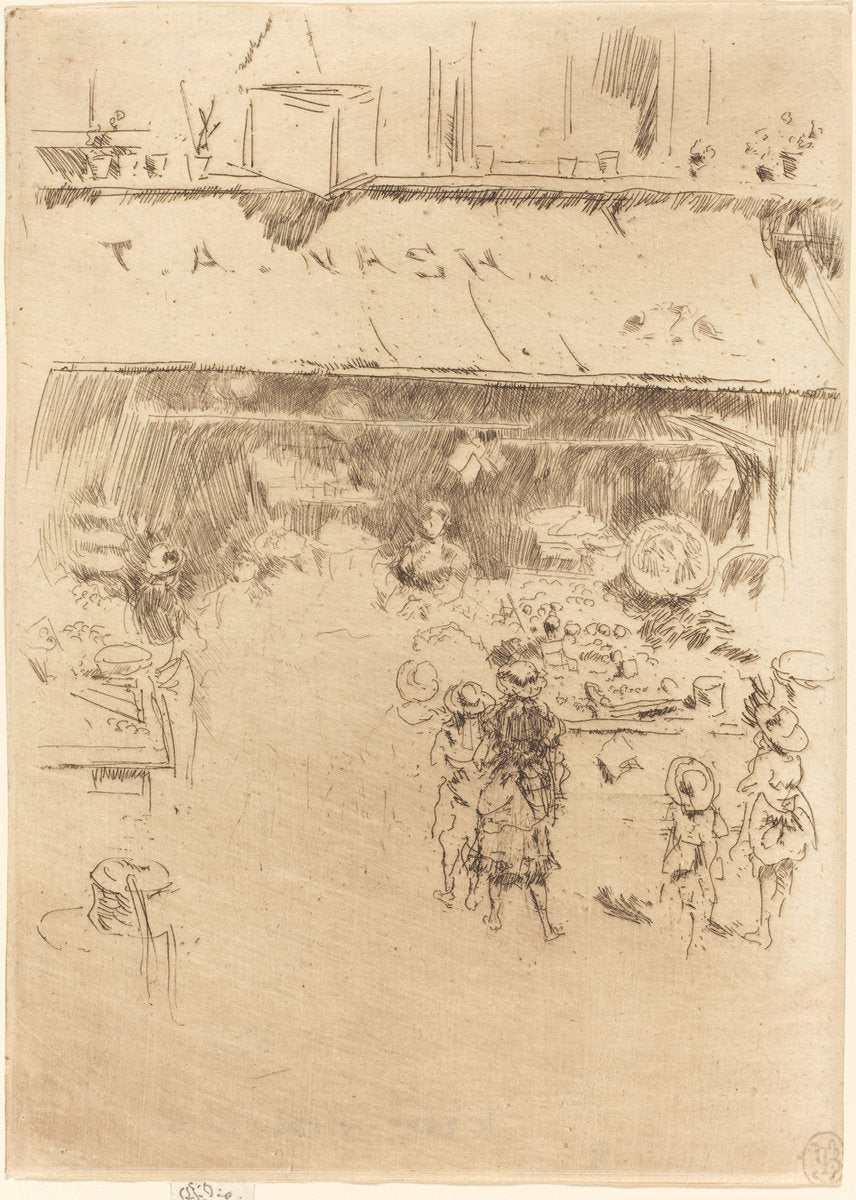 T.A. Nash's Fruit-Shop by James McNeill Whistler (American, 1834 - 1903), 16X12"(A3)Poster Print