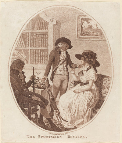 The Sportsmen Resting by Isaac Cruikshank (British, 1756 - 1810/1811), 16X12"(A3)Poster Print