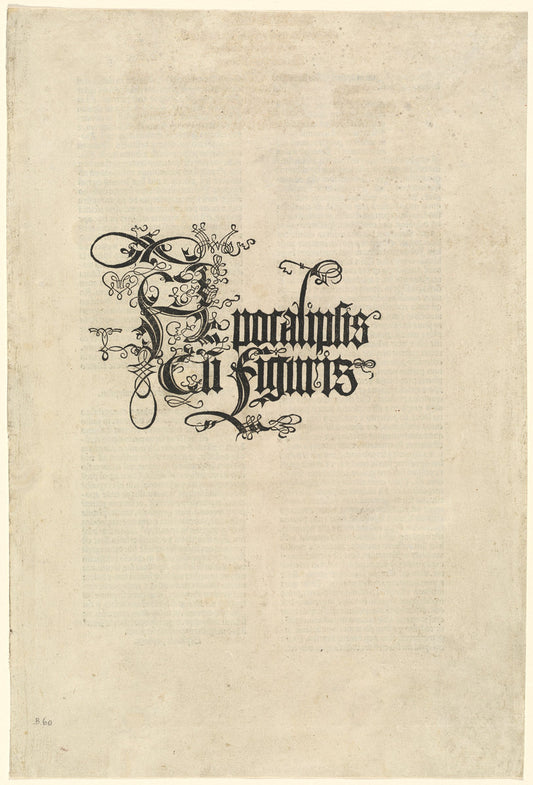 Title Page by Albrecht Dürer (German, 1471 - 1528), 16X12"(A3)Poster Print