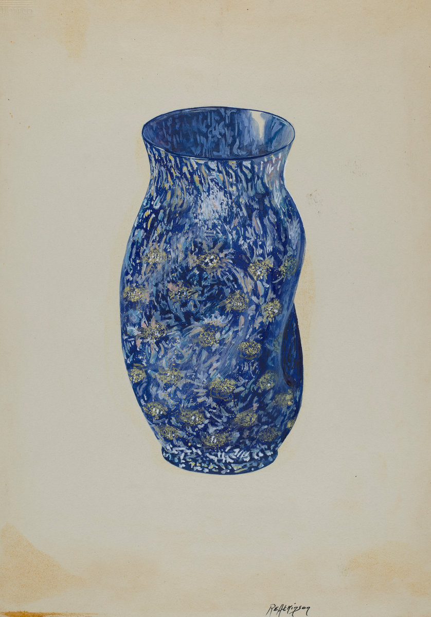 Pinch Vase by Ralph Atkinson (American, active c. 1935), 16X12"(A3)Poster Print