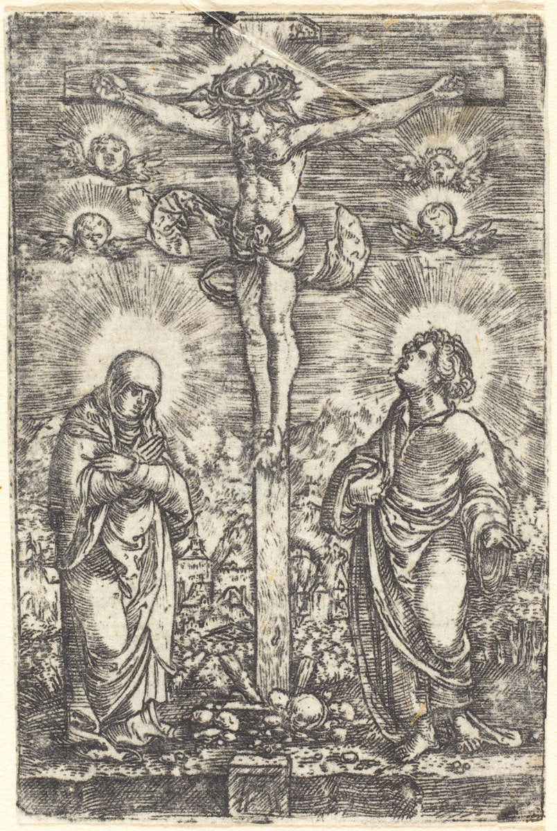 The Little Crucifixion by Albrecht Altdorfer (German, 1480 or before - 1538), 16X12"(A3)Poster Print