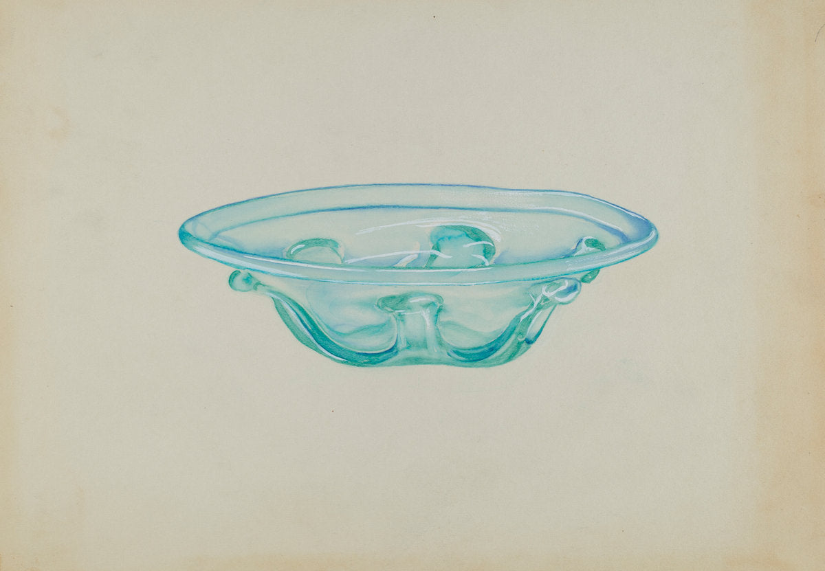 Bowl by John Tarantino and Van Silvay (American, active c. 1935), 16X12"(A3)Poster Print