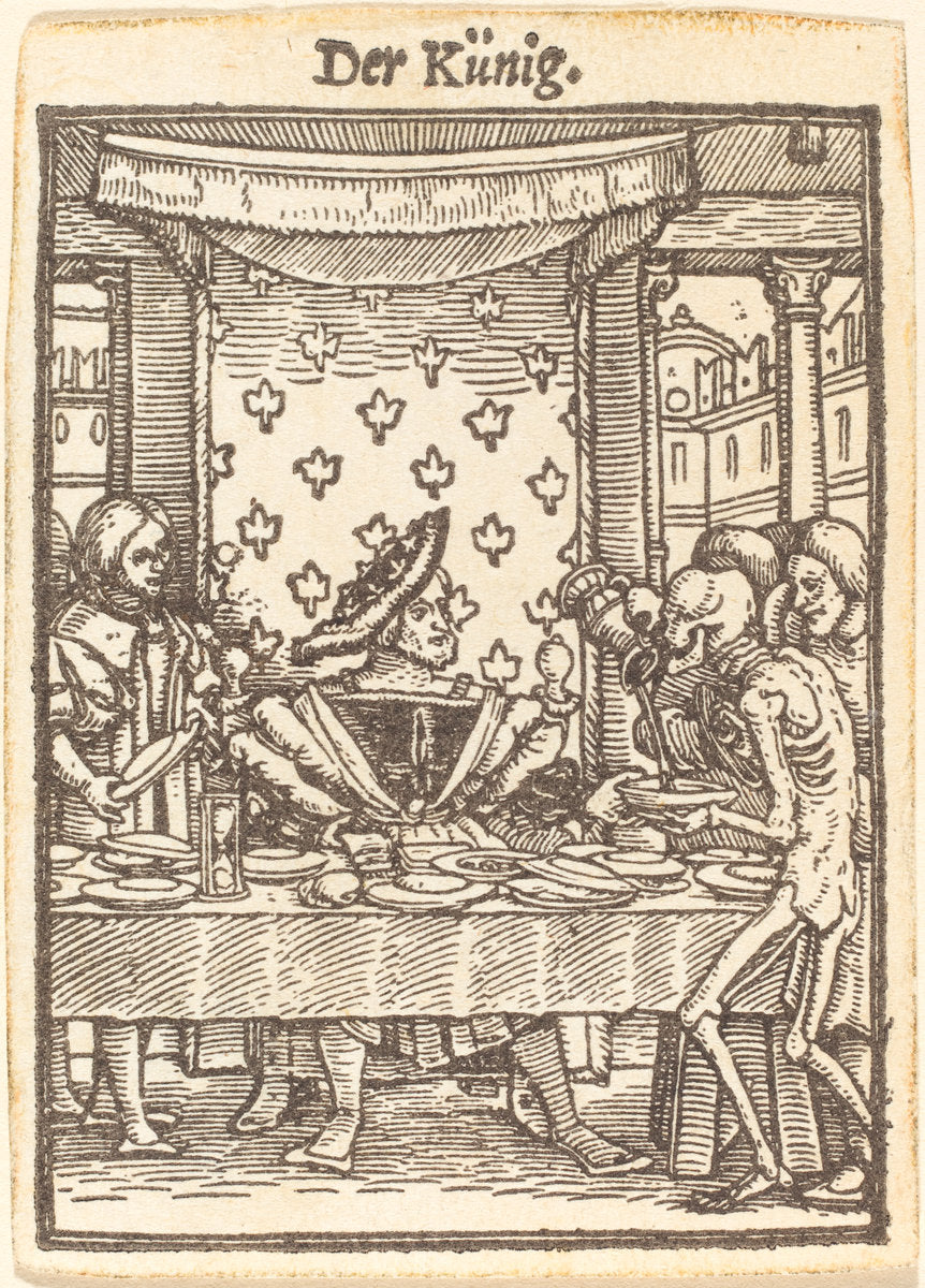 King by Hans Holbein the Younger (German, 1497/1498 - 1543), 16X12"(A3)Poster Print