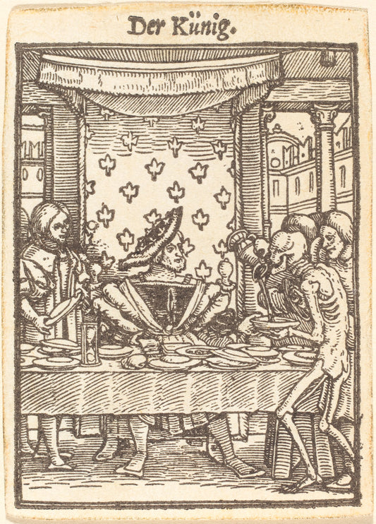 King by Hans Holbein the Younger (German, 1497/1498 - 1543), 16X12"(A3)Poster Print
