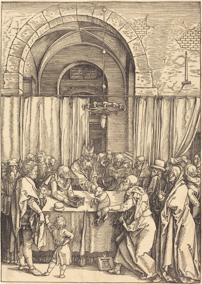 Joachim's Offering Rejected by Albrecht Dürer (German, 1471 - 1528), 16X12"(A3)Poster Print