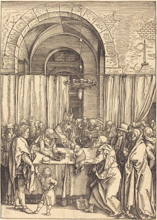 Joachim's Offering Rejected by Albrecht Dürer (German, 1471 - 1528), 16X12"(A3)Poster Print