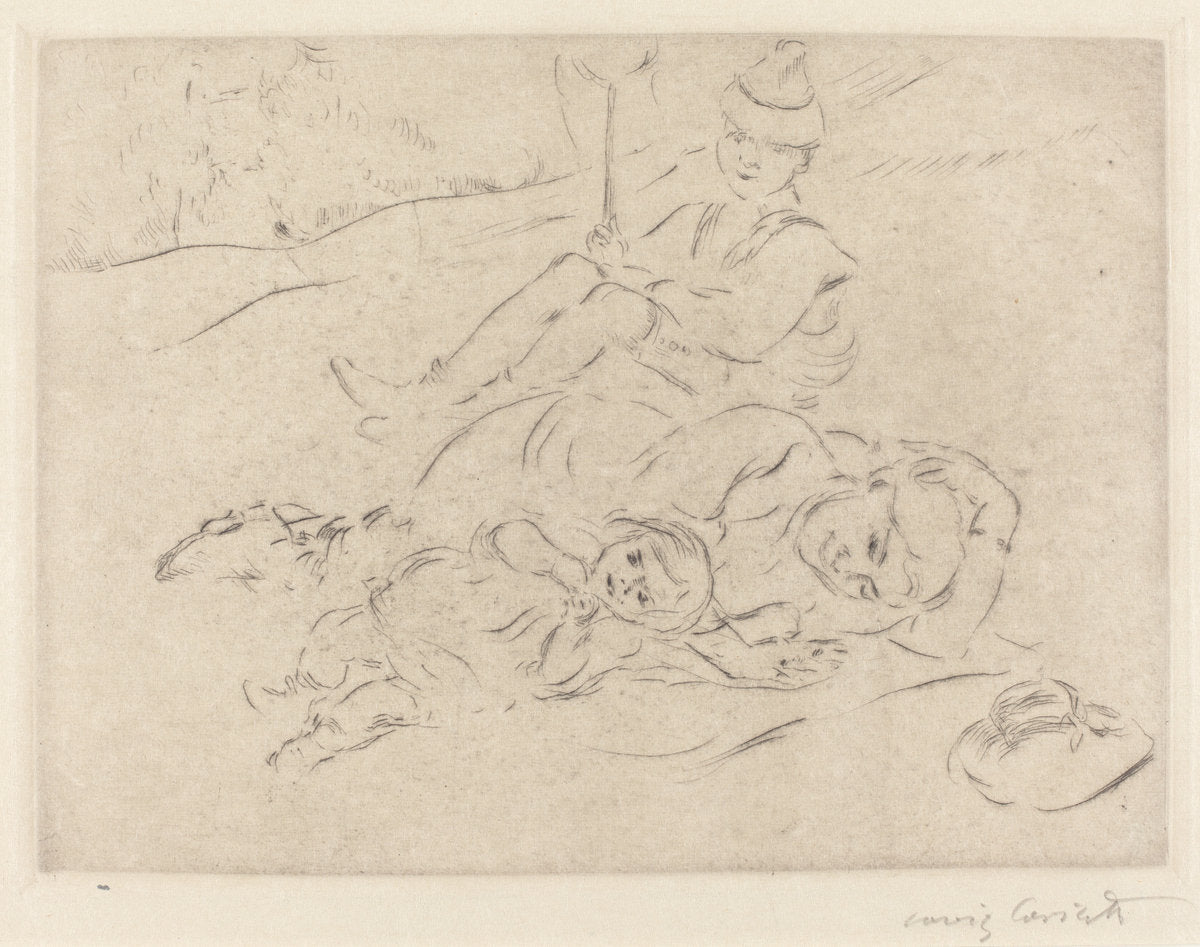 In the Country (Auf dem Lande) by Lovis Corinth (German, 1858 - 1925), 16X12"(A3)Poster Print