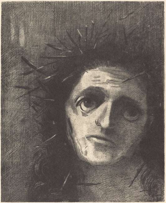 Christ by Odilon Redon (French, 1840 - 1916), 16X12"(A3)Poster Print