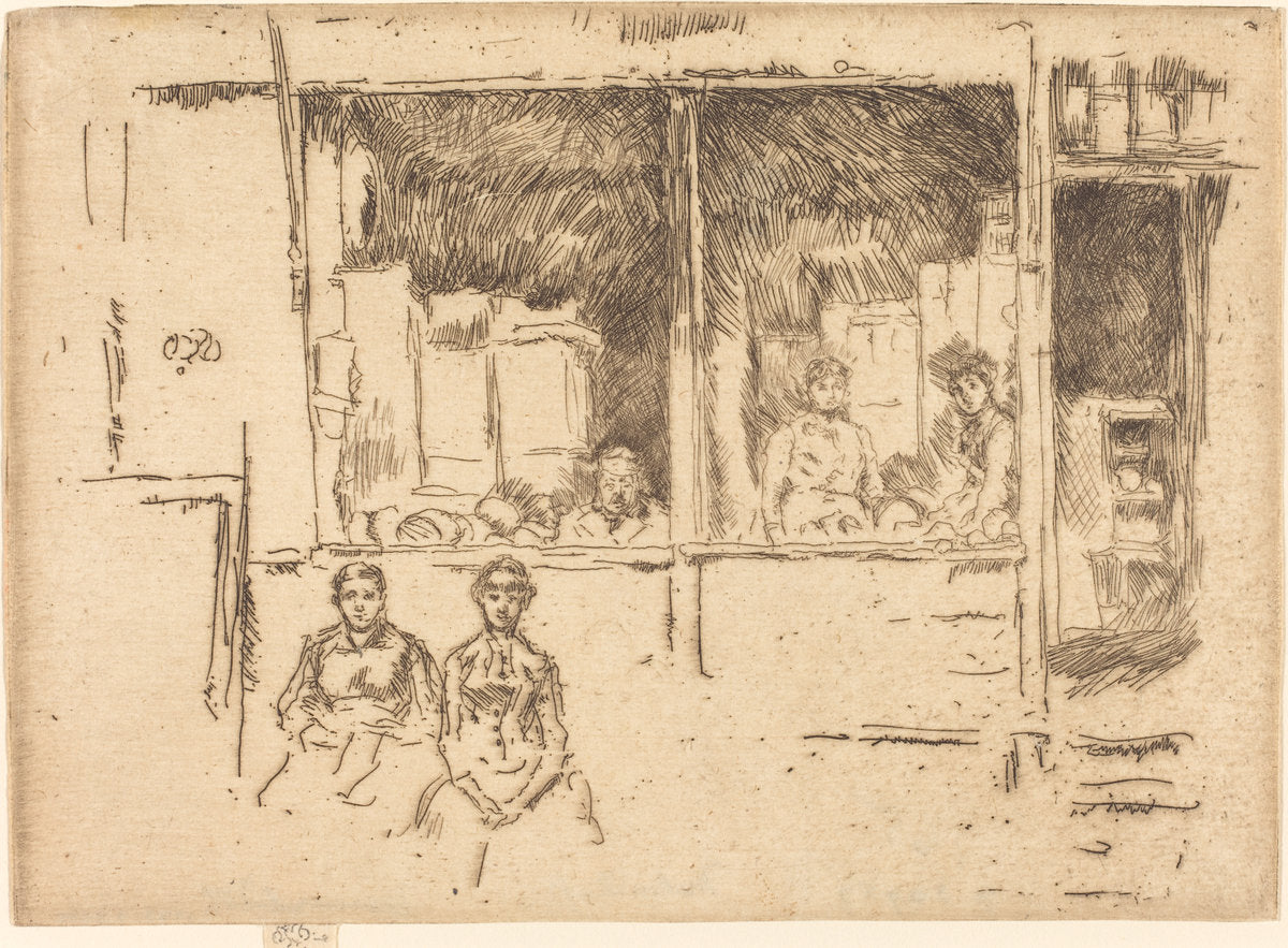 Melon-Shop, Hounsditch by James McNeill Whistler (American, 1834 - 1903), 16X12"(A3)Poster Print