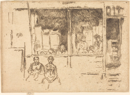 Melon-Shop, Hounsditch by James McNeill Whistler (American, 1834 - 1903), 16X12"(A3)Poster Print