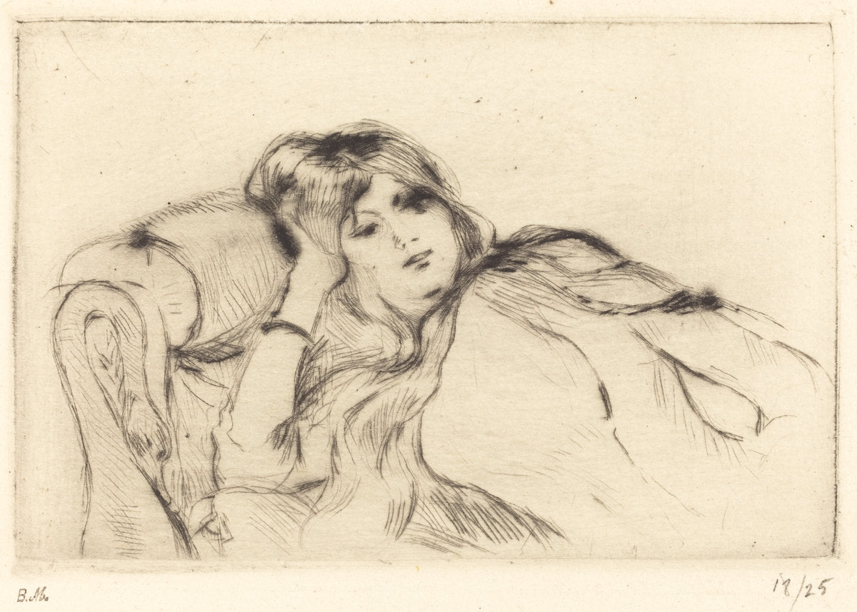 Rest by Berthe Morisot (French, 1841 - 1895), 16X12"(A3)Poster Print