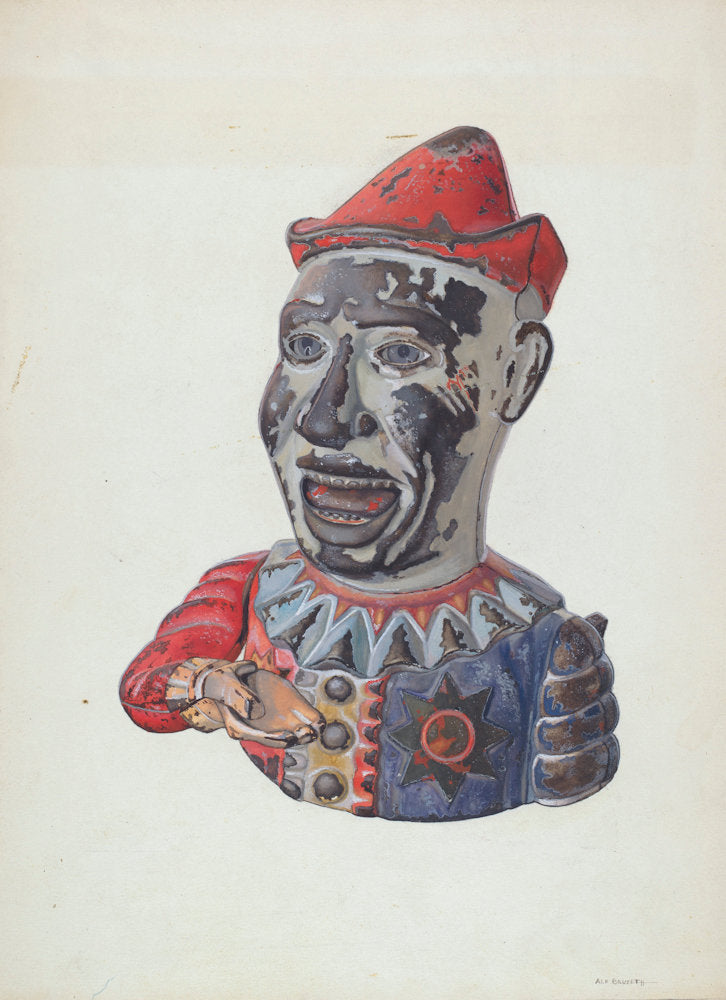 Humpty Dumpty Mechanical Bank by Alf Bruseth (American, active c. 1935), 16X12"(A3)Poster Print