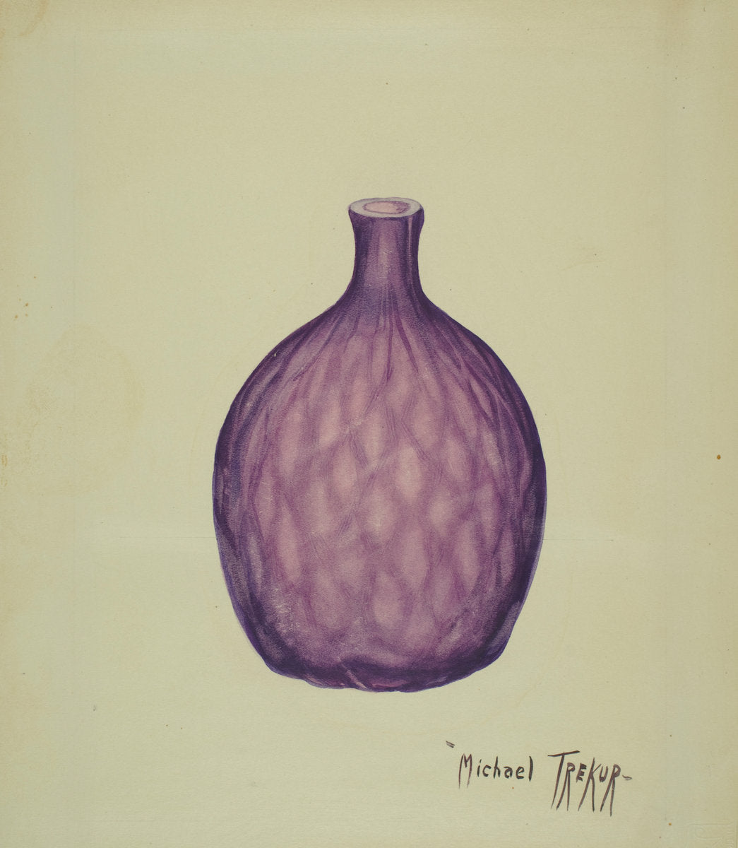 Flask by Michael Trekur (American, active c. 1935), 16X12"(A3)Poster Print