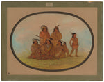 Seminolee Indians, Prisoners at Fort Moultrie by George Catlin (American, 1796 - 1872), 16X12"(A3)Poster Print