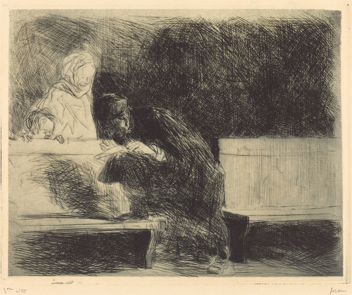 Lawyer Going through a Brief by Jean-Louis Forain (French, 1852 - 1931), 16X12"(A3)Poster Print