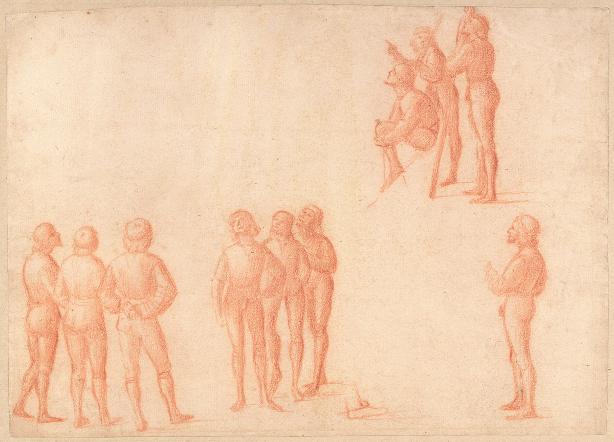 Groups of Male Figures by Vittore Carpaccio (Venetian, c. 1465 - 1525/1526), 16X12"(A3)Poster Print