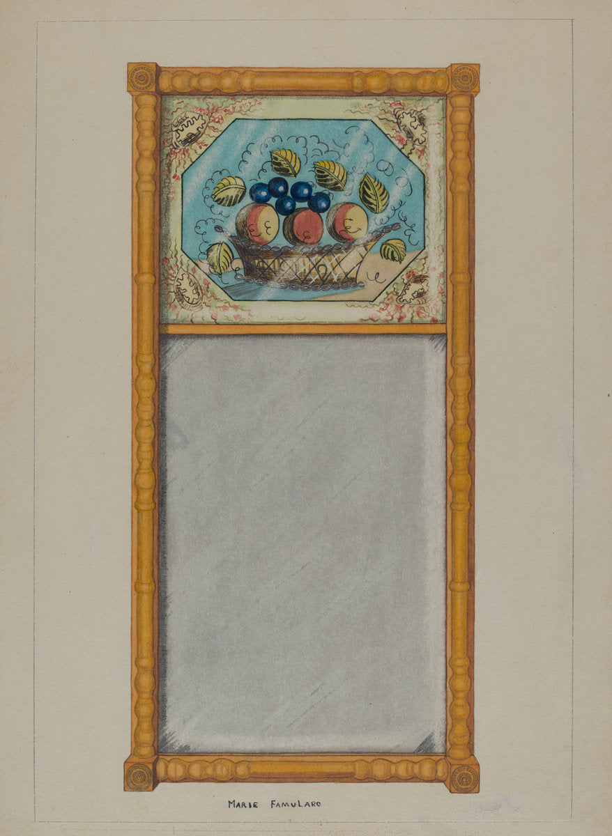 Mirror by Marie Famularo (American, 1901 - 1975), 16X12"(A3)Poster Print