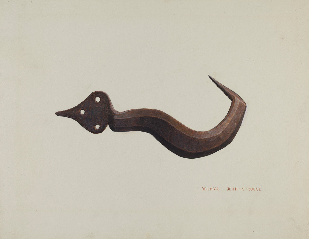 Conestoga Axe Holder by John Petrucci (American, active c. 1935), 16X12"(A3)Poster Print